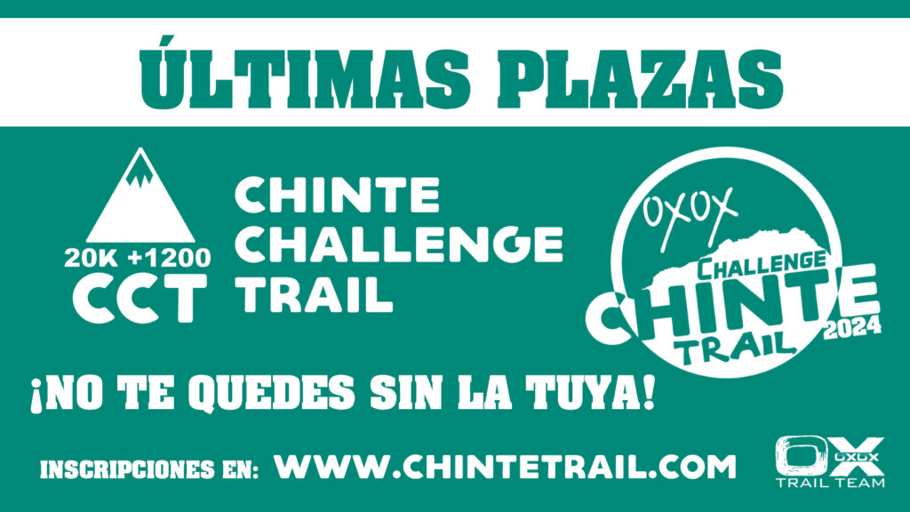 ¡Últimas plazas para la Chinte Challenge Trail 20K!